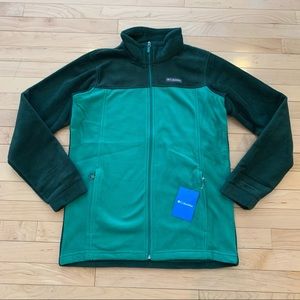 New! Columbia youth boys size XL 18/20 Steens Mt II fleece jacket - green